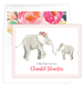 Elephants Folded Note Cards Image 4 of 4